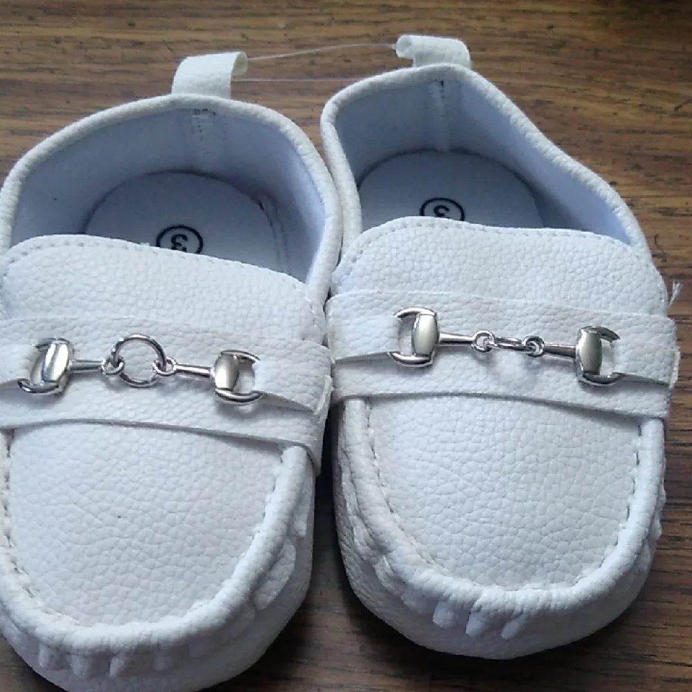 White Kids Loafers